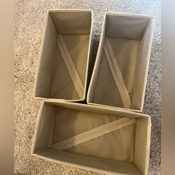 9 pack Beige Storage Bins - Picture 5 of 6